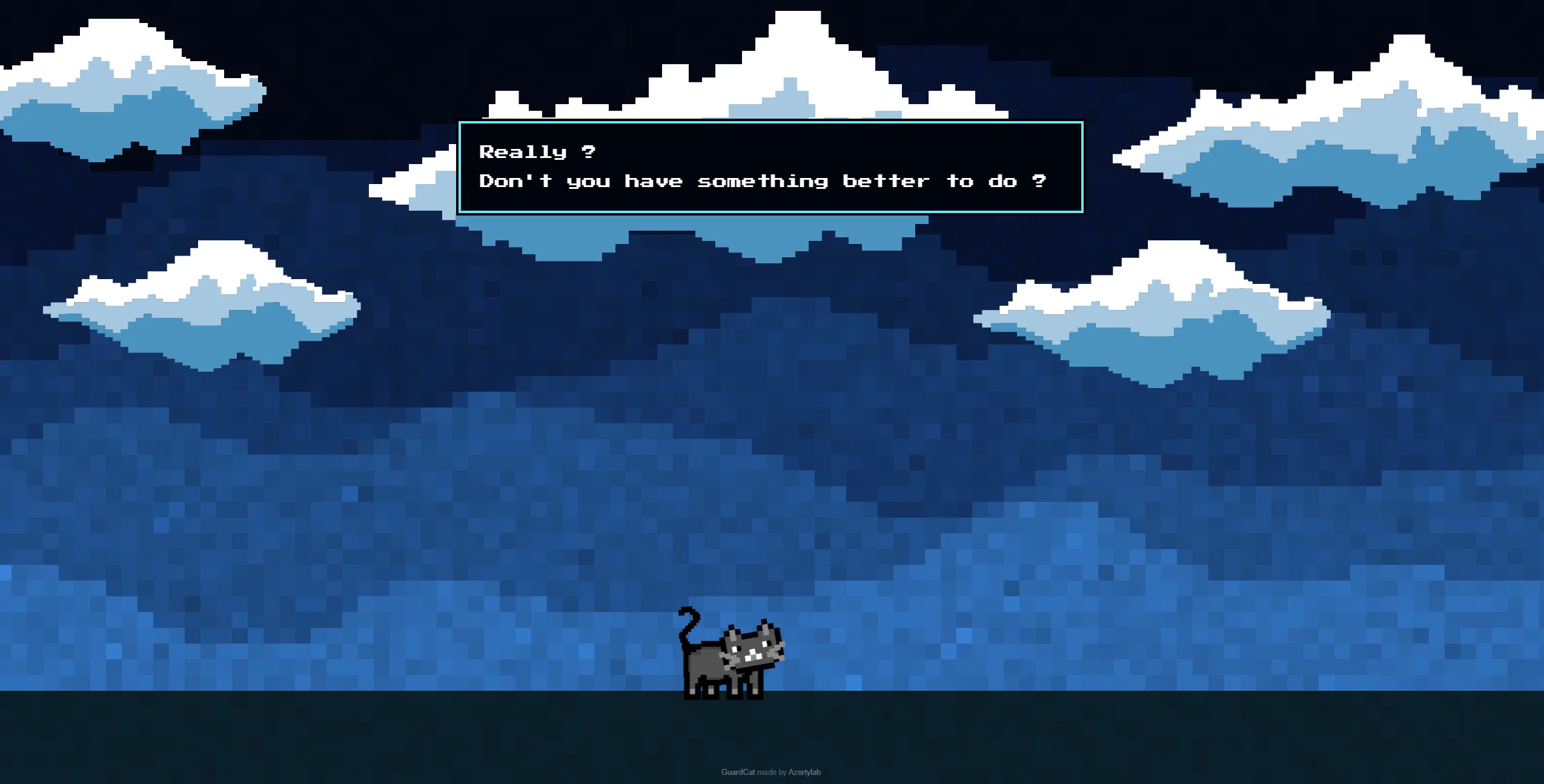 Page de blocage mode nuit